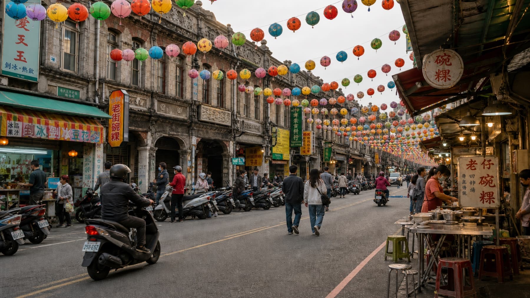 雲林斗六觀光景點－太平老街燈籠街景